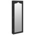 Espejo con joyero de pared negro 37,5x10x106