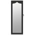 Espejo con joyero de pared negro 37,5x10x106
