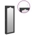 Espejo con joyero de pared negro 37,5x10x106