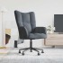 Sillón de relax de terciopelo gris
