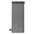 Curver Papelera doble de pedal Deco gris frío