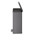 Curver Papelera doble de pedal Deco gris frío