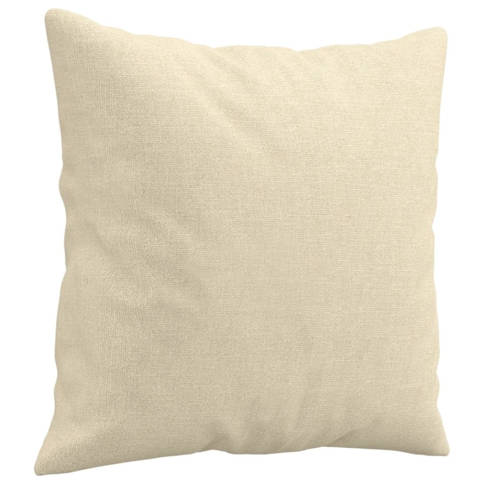 Sofá de 3 plazas con cojines tela color crema 180