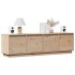 Mueble de TV de madera maciza de pino 156x37x45