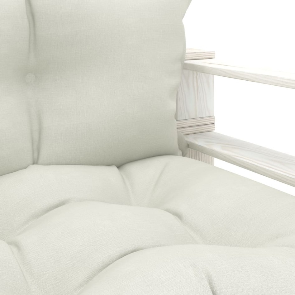 Sofá de palets para jardín madera con cojines