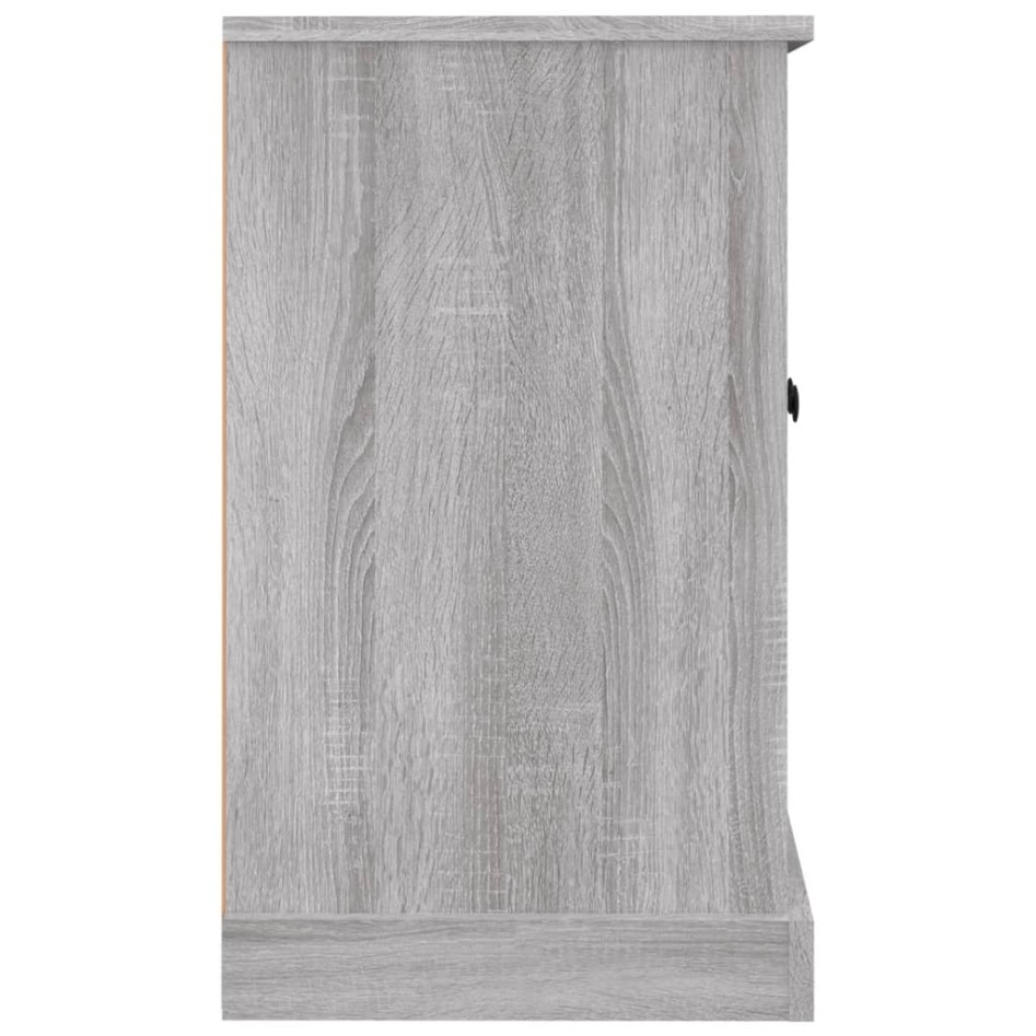 Aparador de madera contrachapada gris Sonoma 100x35,5x60