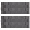 Baldosas de terraza 20 uds madera acacia gris deslavado 30x30cm