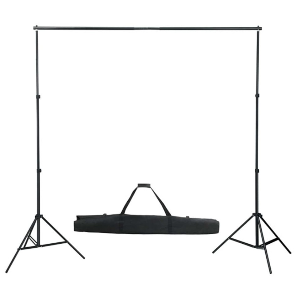 Kit estudio fotográfico con telón de fondo, lámparas y