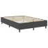 Cama box spring tela gris oscuro 140x200
