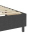 Cama box spring tela gris oscuro 140x200