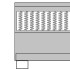 Cama box spring tela gris oscuro 140x200