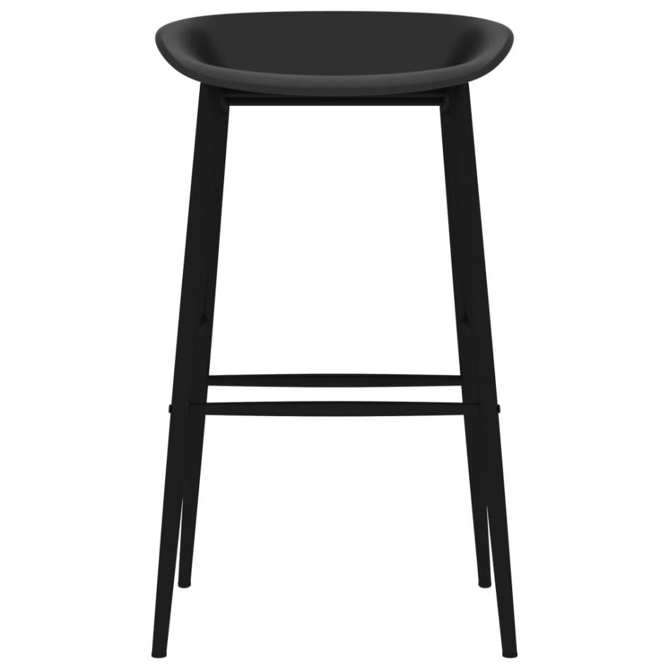 Mesa alta y taburetes de bar de 5 piezas blanco y