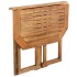Juego de bistró para jardín 4 piezas madera maciza de