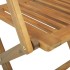 Juego de bistró para jardín 4 piezas madera maciza de