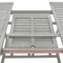 Juego de comedor para jardín 5 pzas madera maciza acacia