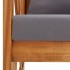 Muebles de jardín 5 piezas con cojines madera maciza de