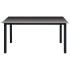 Juego de comedor para jardín 7 piezas negro y