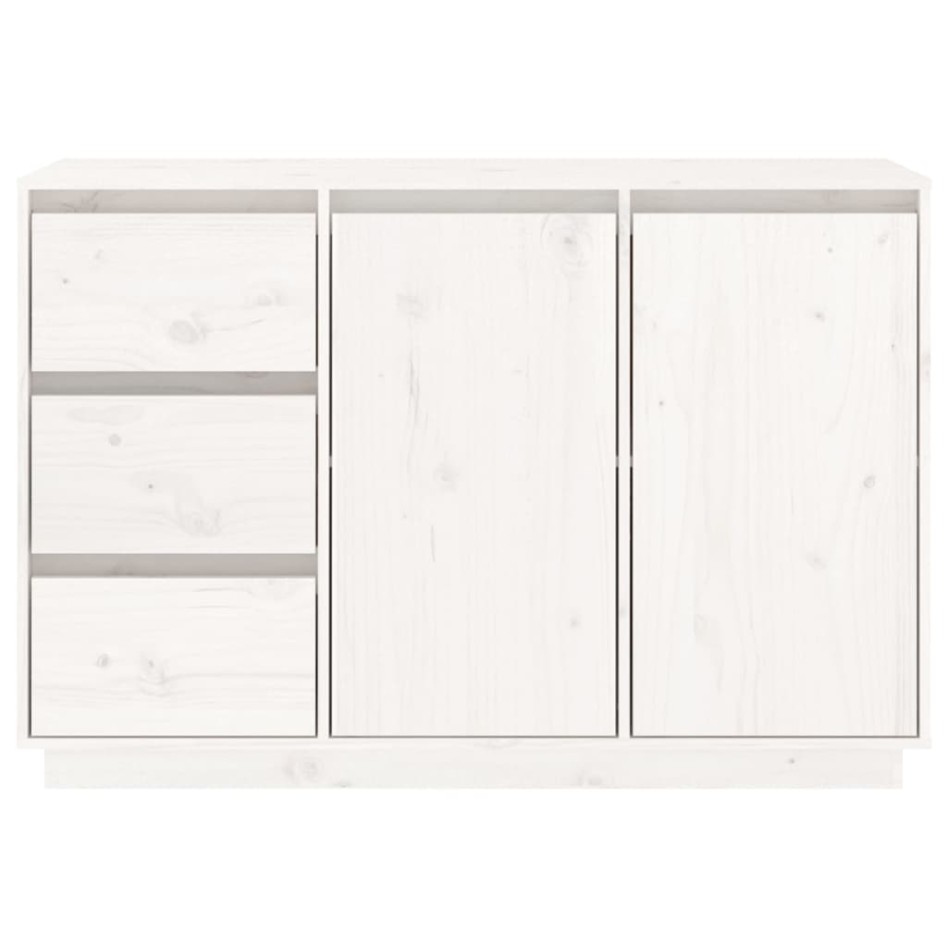 Aparador de madera maciza de pino blanco 111x34x75