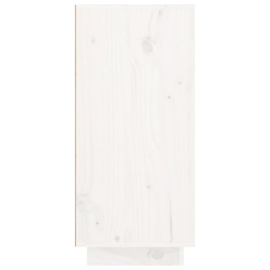 Aparador de madera maciza de pino blanco 111x34x75