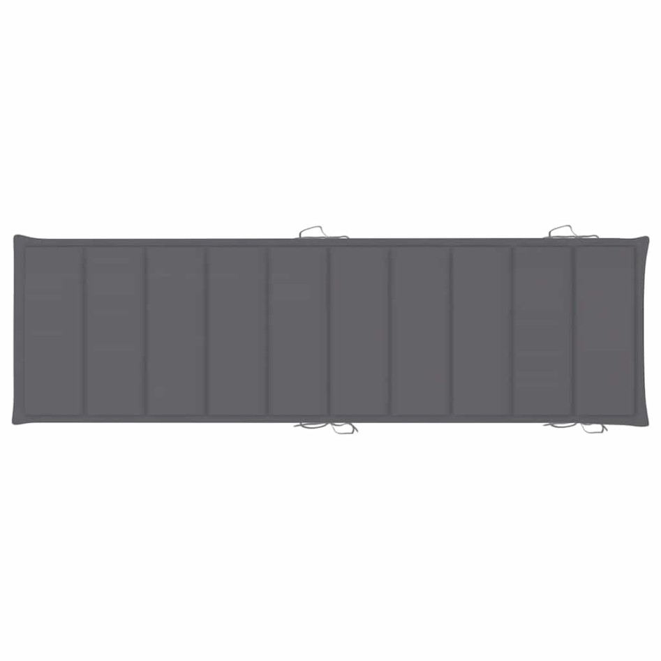 Tumbona de jardín con cojín madera maciza de