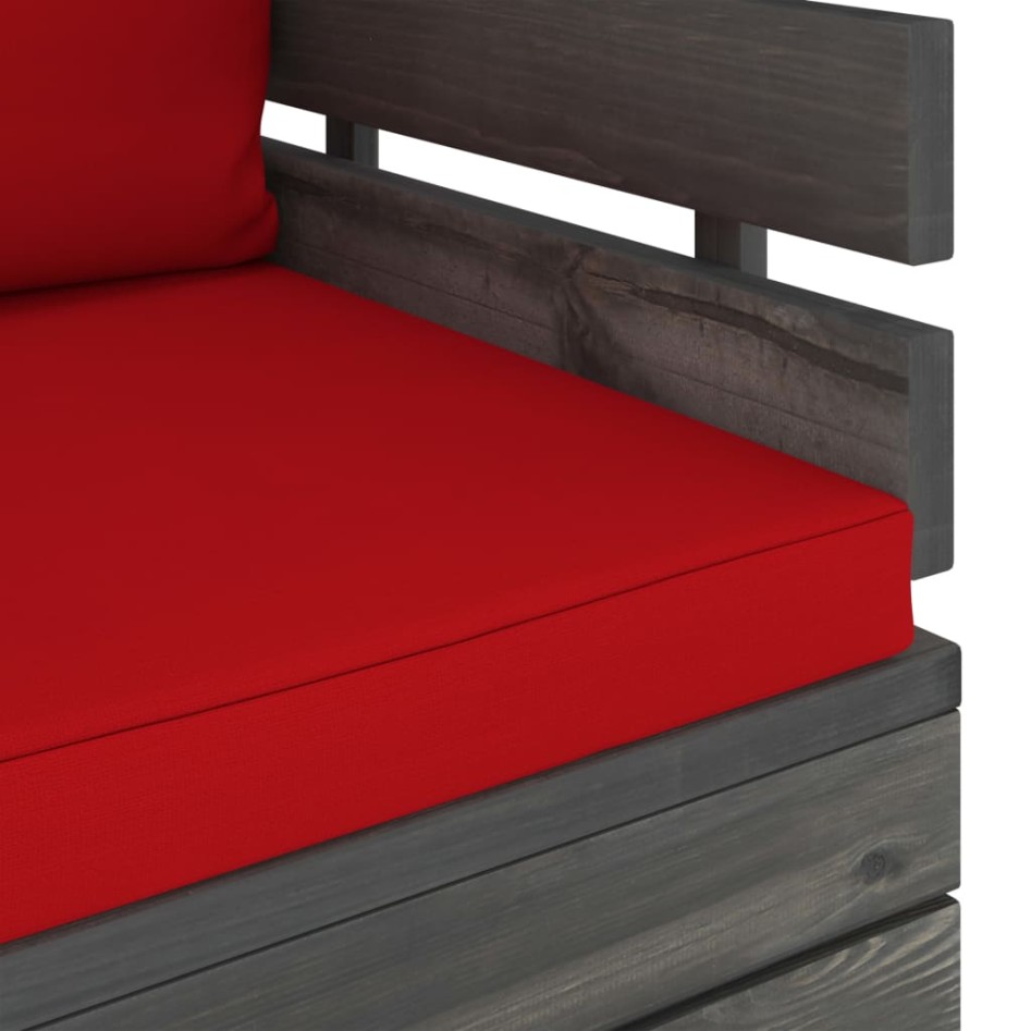 Sillón de jardín con cojines madera de