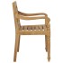 Sillas Batavia 2 uds teca maciza con cojines
