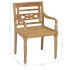 Sillas Batavia 2 uds teca maciza con cojines