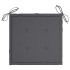 Sillas Batavia 2 uds con cojines teca maciza gris