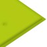 Banco Batavia madera maciza teca y cojín verde brillante 120