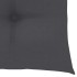 Silla mecedora de madera maciza teca con cojín gris