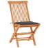 Set de bistró 3 pzas con cojines antracita madera maciza