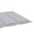 Tumbona con cojín gris madera maciza de