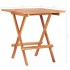 Set de bistró 3 pzas madera maciza de teca y cojines azul