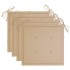 Set de comedor exterior plegable 5 piezas con cojines