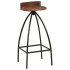 Taburetes de cocina 2 unidades madera maciza