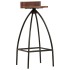 Taburetes de cocina 2 unidades madera maciza