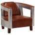 Sillon de aviador de cuero auténtico