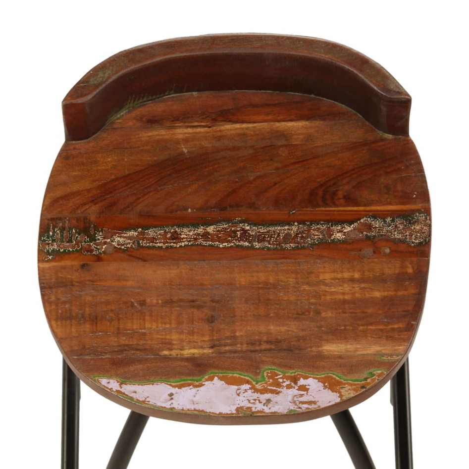 Taburetes de cocina 2 unidades madera maciza