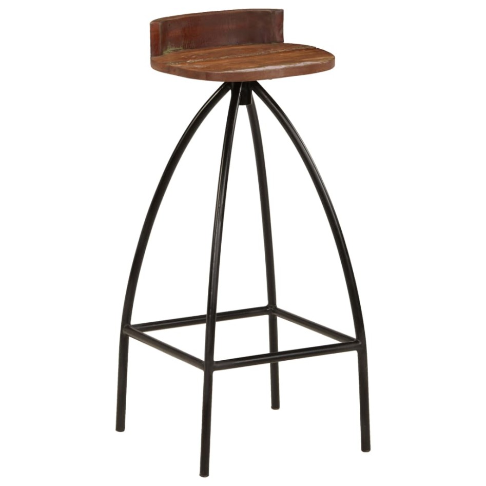 Taburetes de cocina 2 unidades madera maciza