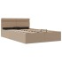 Cama canapé hidráulica sin colchón capuchino 140x200