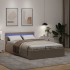Cama canapé hidráulica sin colchón capuchino 140x200