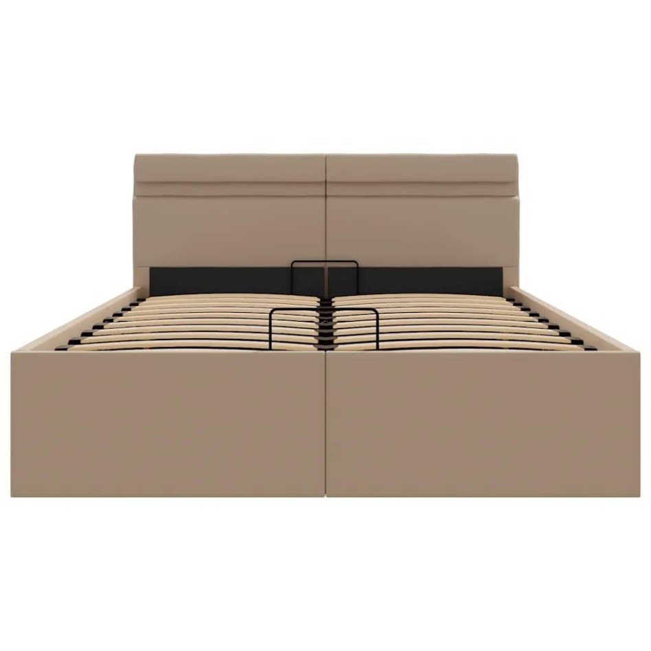 Cama canapé hidráulica sin colchón capuchino 140x200