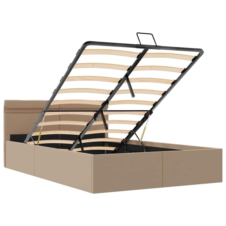 Cama canapé hidráulica sin colchón capuchino 140x200