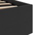 Cama hidráulica almacenaje LED sin colchón negro 120x200