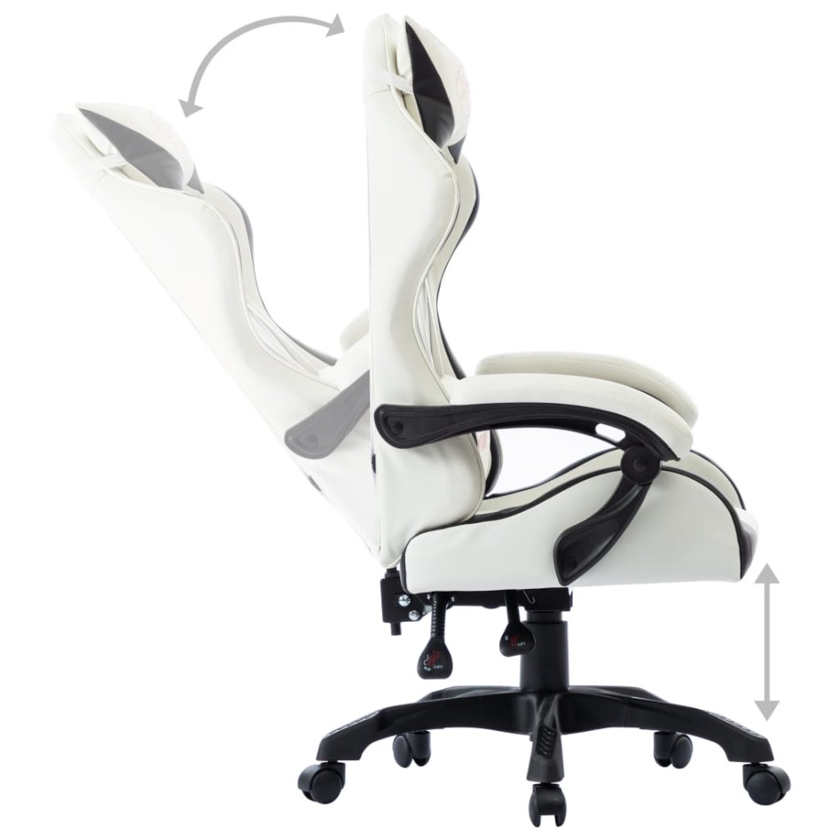 Silla gaming de cuero sintético