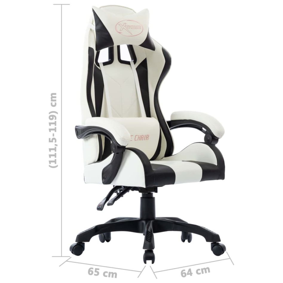 Silla gaming de cuero sintético