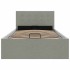 Cama hidráulica almacenaje sin colchón gris claro 100x200