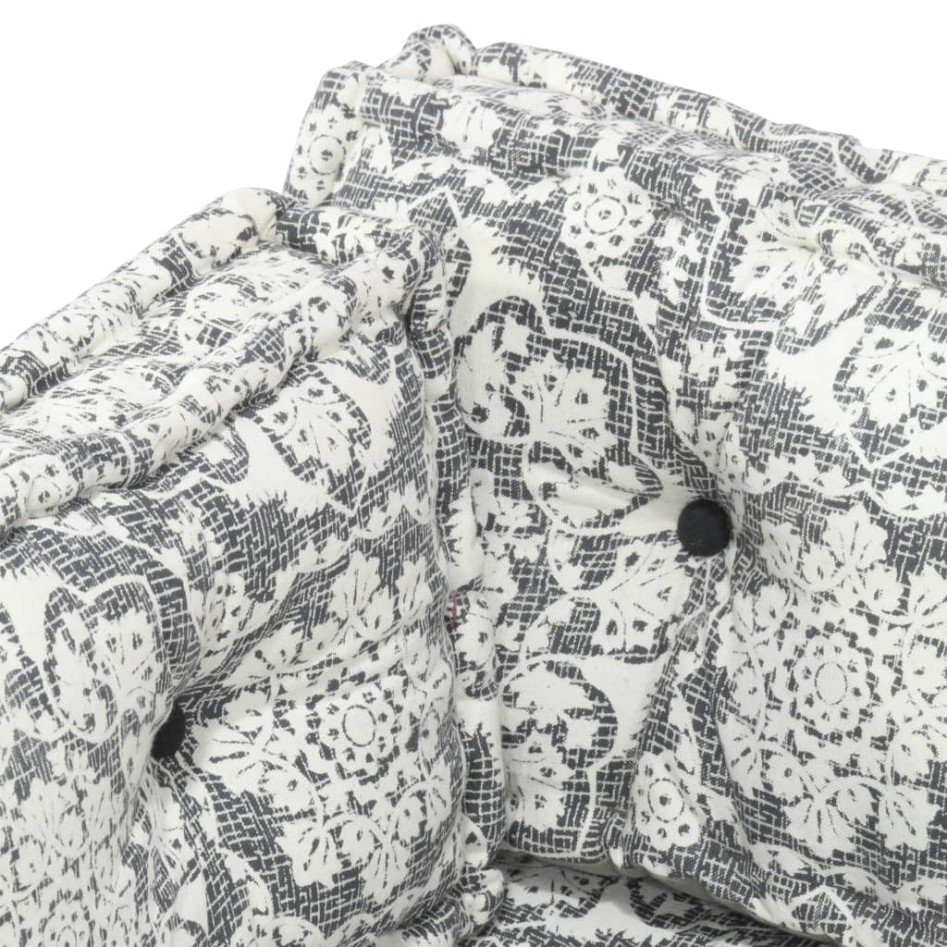 Cojín para sofá de palés patchwork tela gris