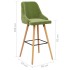 Taburetes de cocina 2 uds terciopelo verde