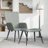 Sillón de relax con taburete de terciopelo gris